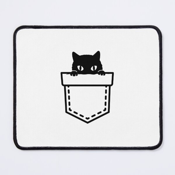 Item preview, Cute Black Cat In Pocket Funny Cat designed and sold by Amir  Kaddour.