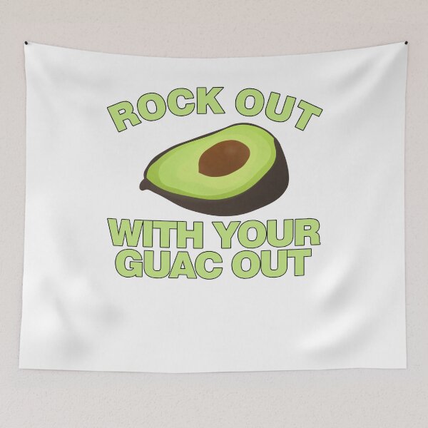 Item preview, Rock Out With Your Guac Out Avocado Funny Style designed and sold by Bendthetrend.