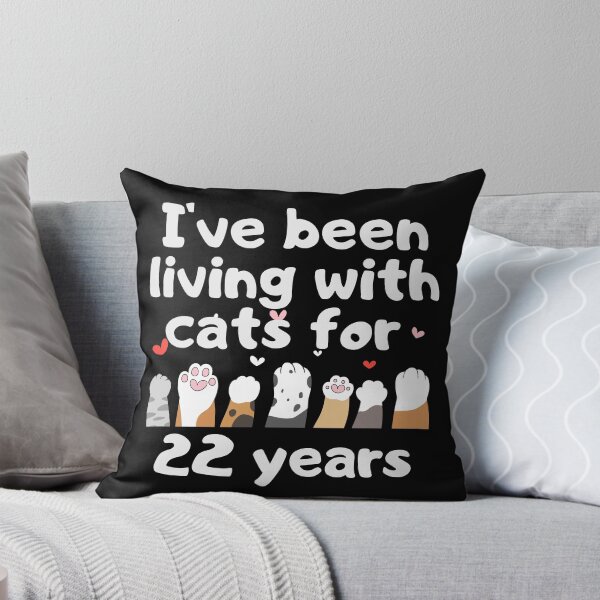 Item preview, I've been living with cats for 22 years designed and sold by marunstudio.