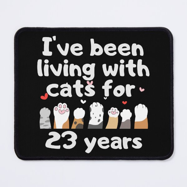 Item preview, I've been living with cats for 23 years designed and sold by marunstudio.