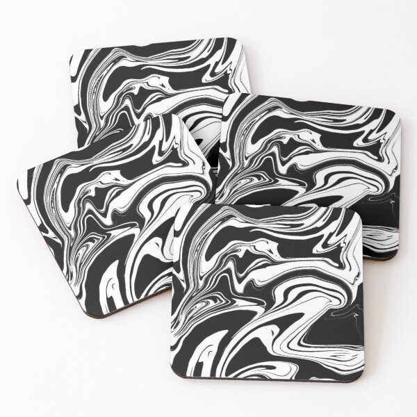 Item preview, Black and White Paint Abstract designed and sold by noiramcreates.