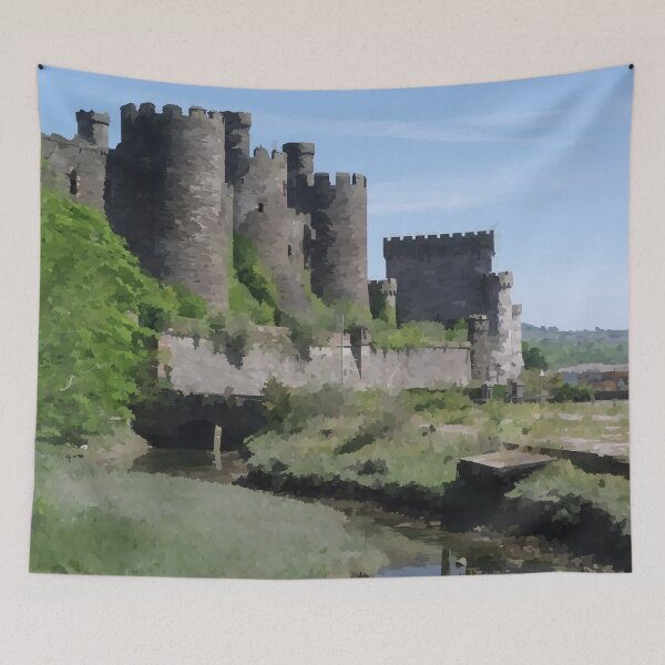 Item preview, Conwy Castle in Wales - Watercolour Style designed and sold by WWWC2288.