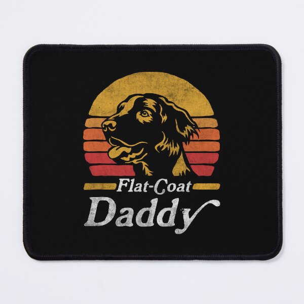 Item preview, Retro Vintage Flat Coated Retriever Daddy designed and sold by More Cute Dogs.