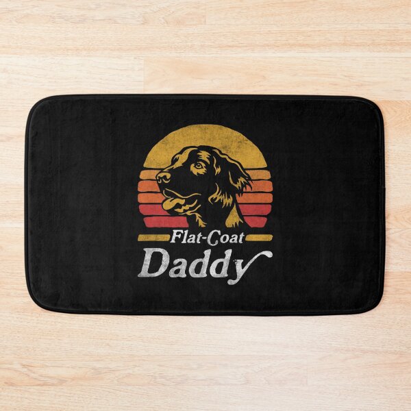 Item preview, Retro Vintage Flat Coated Retriever Daddy designed and sold by More Cute Dogs.