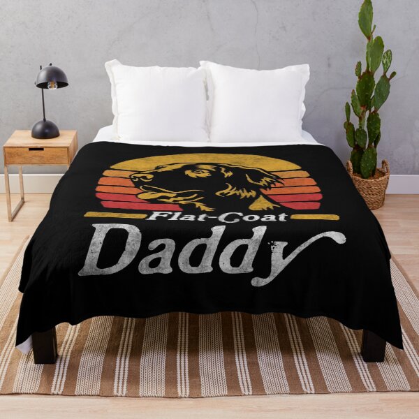 Item preview, Retro Vintage Flat Coated Retriever Daddy designed and sold by More Cute Dogs.