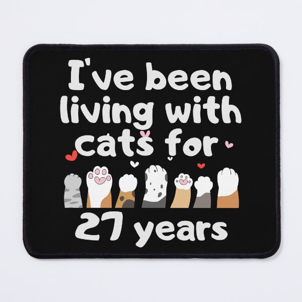 Item preview, I've been living with cats for 27 years designed and sold by marunstudio.