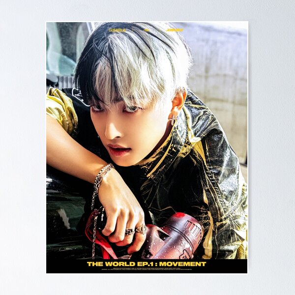 Vista previa del artículo con la obra «ATEEZ HONGJOONG "EL MUNDO EP.1: MOVIMIENTO GUERRILLA"», diseñado y vendido por HaloHaloShine.