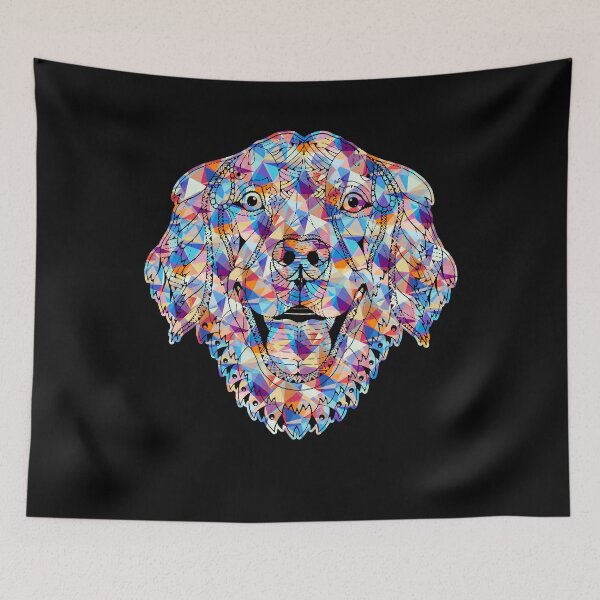 Item preview, Cool And Awesome Golden Retriever Geometric designed and sold by UnknownArtistt.