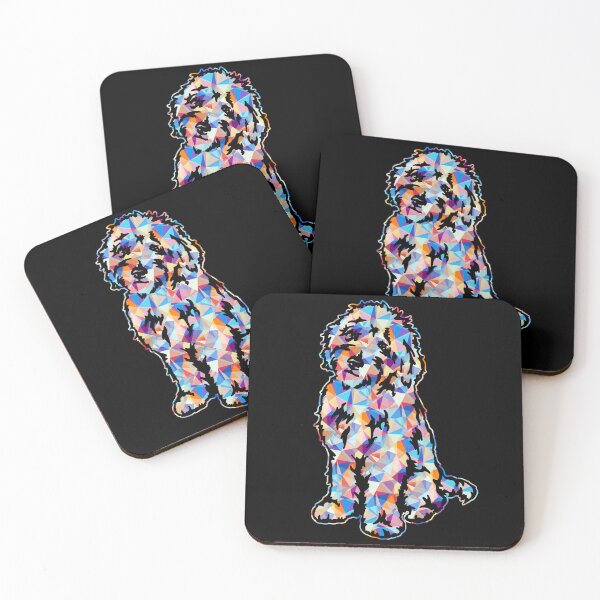 Item preview, Cool And Awesome Goldendoodle Geometric designed and sold by UnknownArtistt.