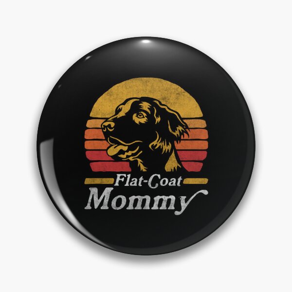 Item preview, Retro Vintage Flat Coated Retriever Mommy designed and sold by More Cute Dogs.