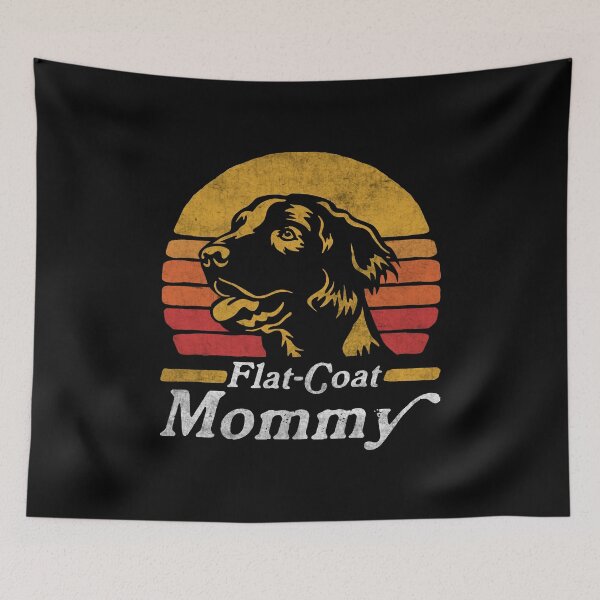 Item preview, Retro Vintage Flat Coated Retriever Mommy designed and sold by More Cute Dogs.