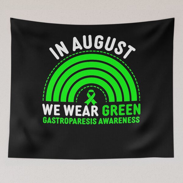 Item preview, Gastroparesis Awareness Month 2022  Gastroparesis Awareness in August We Wear Green Rainbow    designed and sold by OtiliaNikolaus.