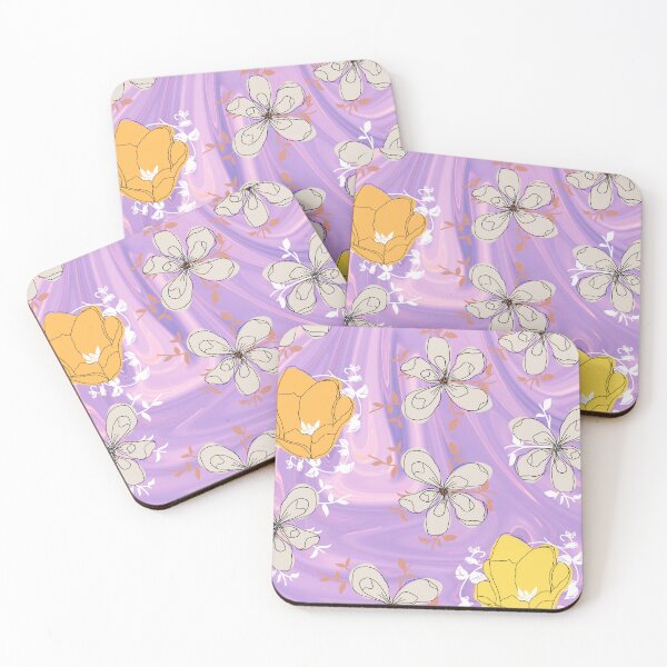 Item preview, Flowers of wavy background designed and sold by andrasdesignssss.