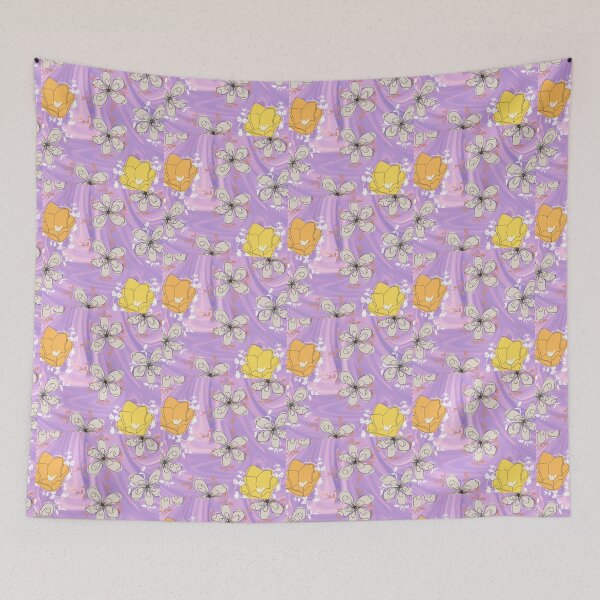 Item preview, Flowers of wavy background designed and sold by andrasdesignssss.