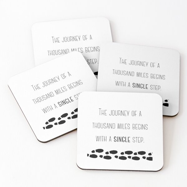 Item preview, Journey of a Thousand Miles Begins with a Single Step designed and sold by Rani-art.
