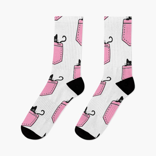 Item preview, Cute Black Cat In Pink Pocket Funny Cat designed and sold by Amir  Kaddour.