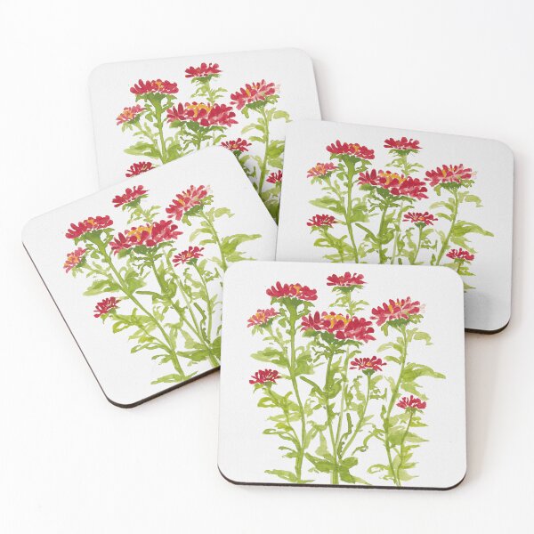 Item preview, Ruby Red Aster Flowers designed and sold by JRoseDesign.