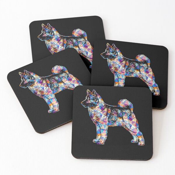 Item preview, Cool And Awesome Norwegian Elkhound Geometric designed and sold by UnknownArtistt.