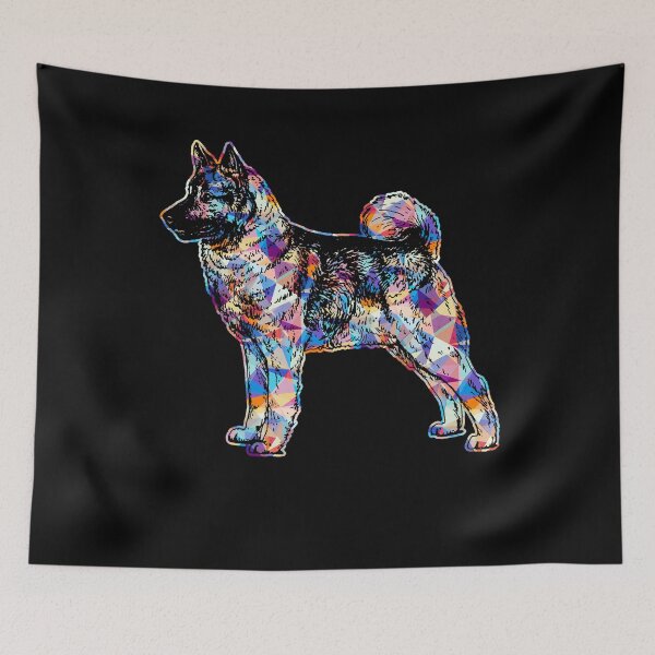 Item preview, Cool And Awesome Norwegian Elkhound Geometric designed and sold by UnknownArtistt.