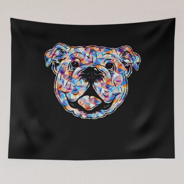 Item preview, Cool And Awesome Old English Bulldog Geometric designed and sold by UnknownArtistt.