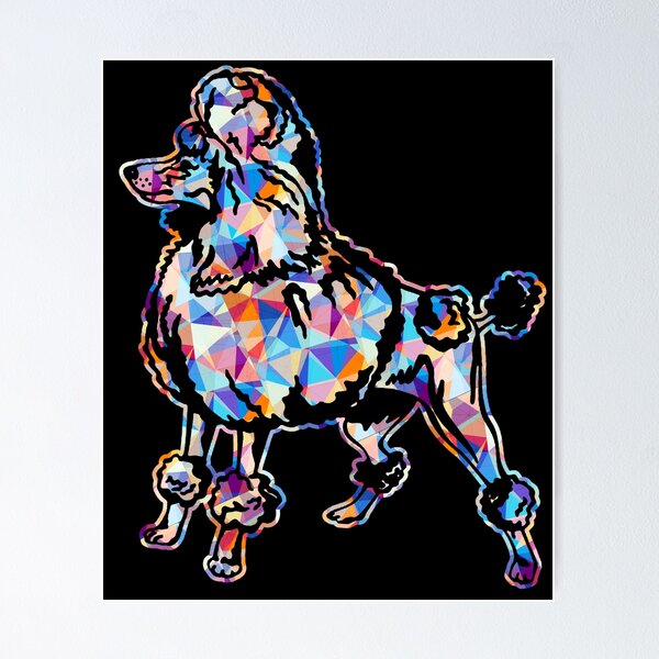 Item preview, Cool And Awesome Poodle Geometric designed and sold by UnknownArtistt.