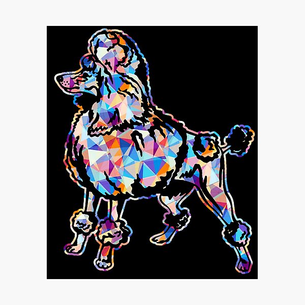 Item preview, Cool And Awesome Poodle Geometric designed and sold by UnknownArtistt.