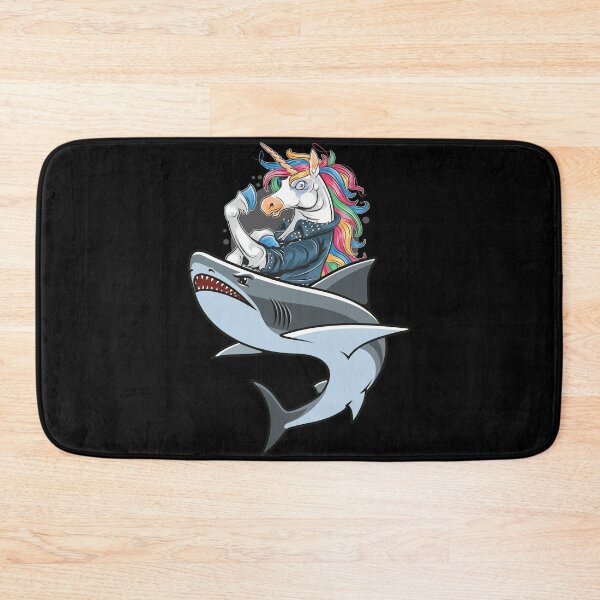 Item preview, tiburón montando unicornio - tiburón unicornio designed and sold by HStudioPrints.