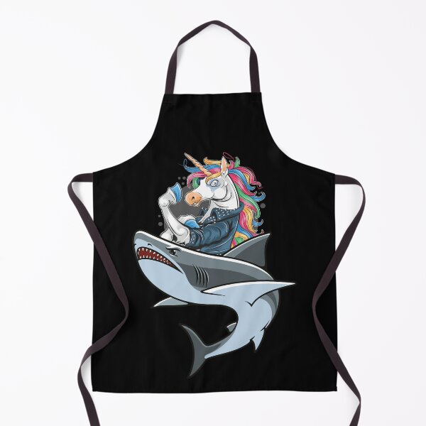 Item preview, tiburón montando unicornio - tiburón unicornio designed and sold by HStudioPrints.