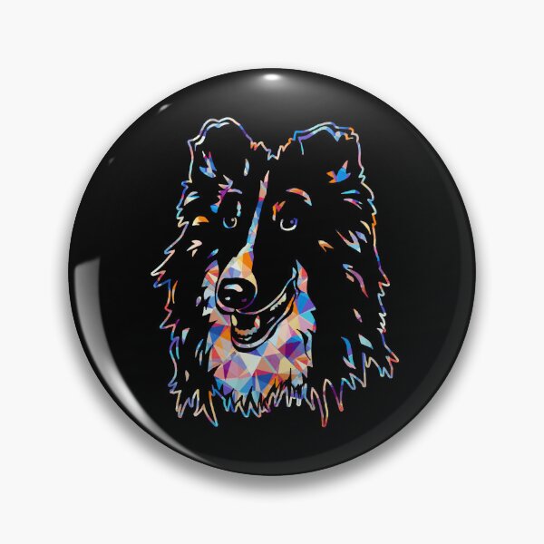 Item preview, Cool And Awesome Shetland Sheepdog Geometric designed and sold by UnknownArtistt.