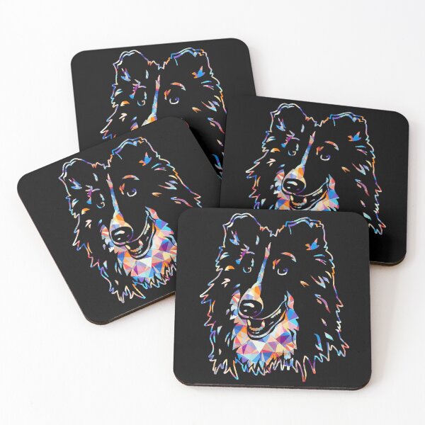 Item preview, Cool And Awesome Shetland Sheepdog Geometric designed and sold by UnknownArtistt.
