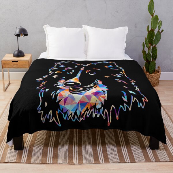 Item preview, Cool And Awesome Shetland Sheepdog Geometric designed and sold by UnknownArtistt.