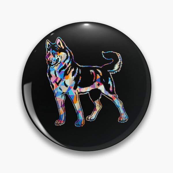 Item preview, Cool And Awesome Siberian Husky Geometric designed and sold by UnknownArtistt.