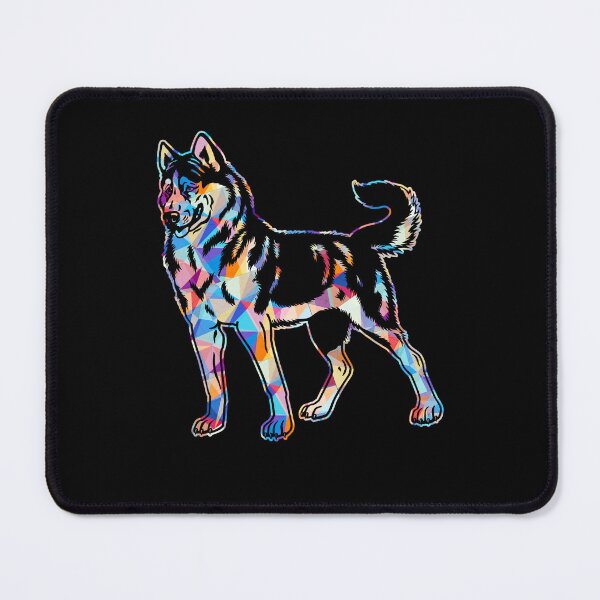 Item preview, Cool And Awesome Siberian Husky Geometric designed and sold by UnknownArtistt.