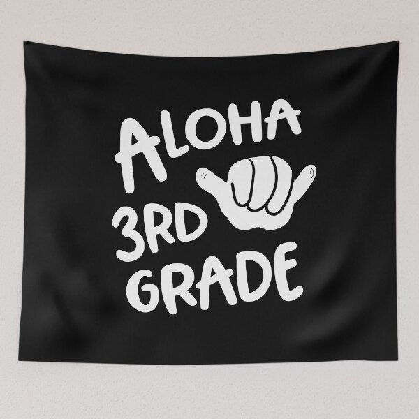 Item preview, Aloha 3rd Grade Back To School Hawaii Shaka designed and sold by Delightfully Cynical.