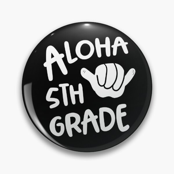 Item preview, Aloha 5th Grade Back To School Hawaii Shaka designed and sold by Delightfully Cynical.