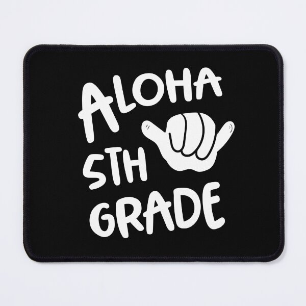Item preview, Aloha 5th Grade Back To School Hawaii Shaka designed and sold by Delightfully Cynical.