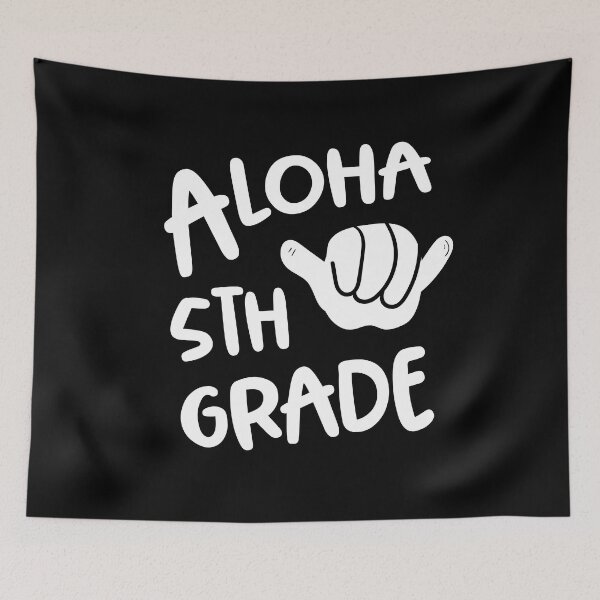 Aperçu de l'œuvre Aloha 5e année Retour à l'école Hawaii Shaka créée et vendue par Delightfully Cynical.