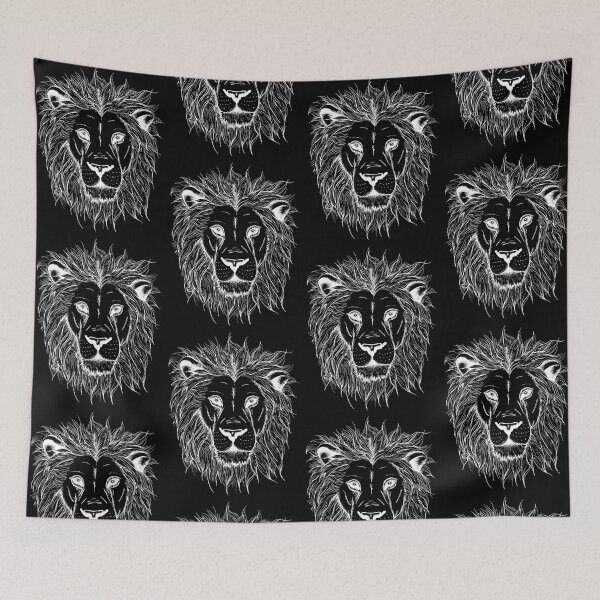 Item preview, Lion (white print) designed and sold by Emma Barker.