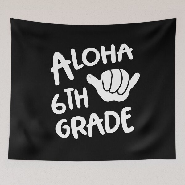 Item preview, Aloha 6th Grade Back To School Hawaii Shaka designed and sold by Delightfully Cynical.