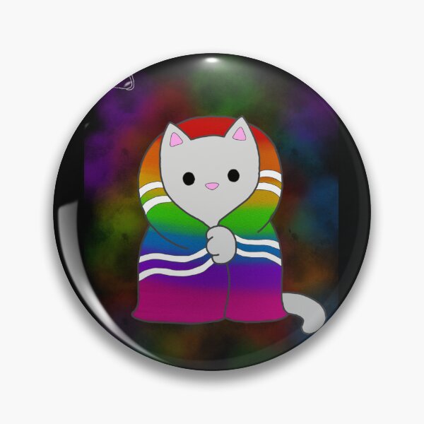 Item preview, Cozy Rainbow Cat designed and sold by QueerSunshine.