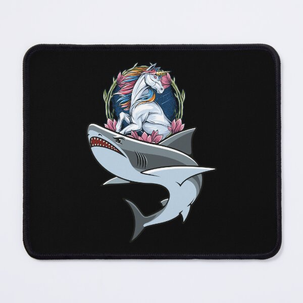 Item preview, unicorn riding shark - unicorn shark designed and sold by HStudioPrints.