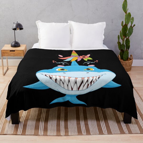 Item preview, unicorn riding shark - unicorn shark designed and sold by HStudioPrints.