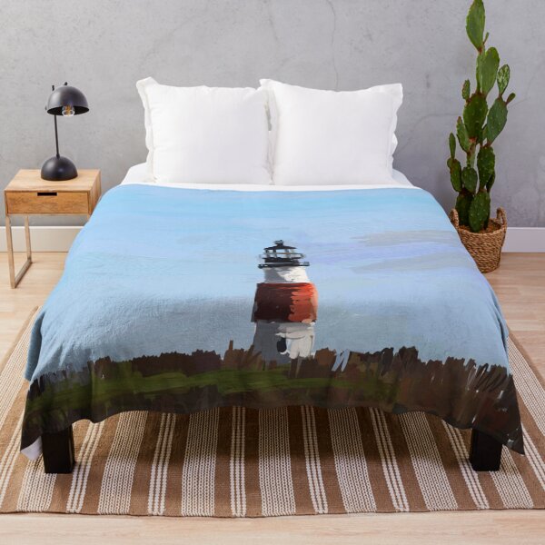 Item preview, Lighthouse painting under blue sky designed and sold by KARTICK DUTTA.