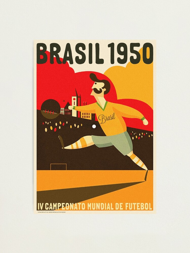 Brasil 1950 World Cup Photographic Print for Sale by Confusion101