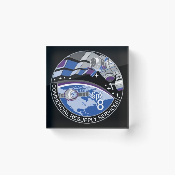 Item preview, NASA/SpaceX Commercial Resupply Services CRS-8 (SpX-8) Mission Patch designed and sold by bobbooo.