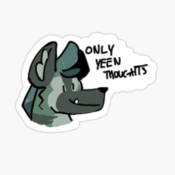 Item preview, Hyena Sticker Chuffo!!! designed and sold by LOLpumpkins.