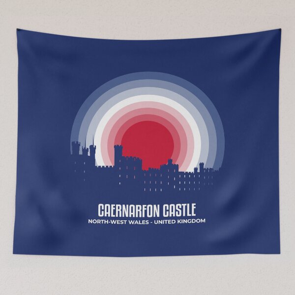 Item preview, Caernarfon Castle moonlight symbol. Tone color based on official flag designed and sold by Vectorku62.