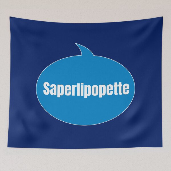 Item preview, Saperlipopette in a blue comic bubble designed and sold by PausePapote.