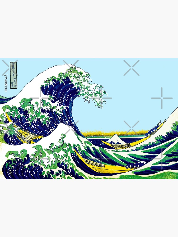 "The Great Wave Off Kanagawa by Katsushika Hokusai; Japanese art classic" Poster for Sale by