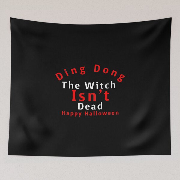 Item preview, Ding Dong, La bruja no está muerta, Feliz Halloween, inscripción genial designed and sold by artdragongift 15.